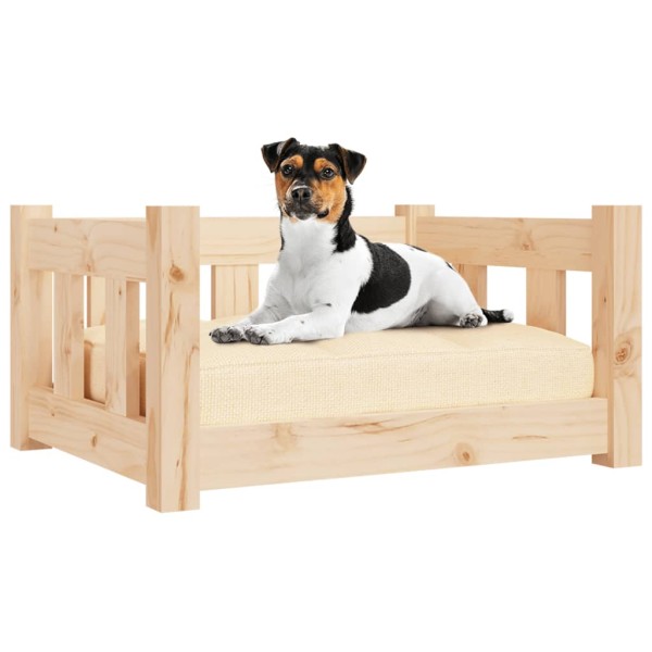Cama para perros madera maciza de pino 55,5x45,5x28 cm Cama para perros madera maciza de pino 55,5x45,5x28 cm