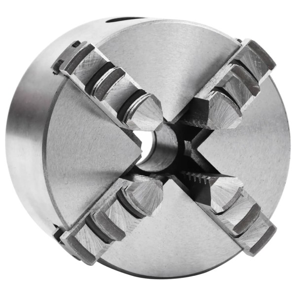 Mandril de torno autocentrante de 4 mordazas 80 mm acero Mandril de torno autocentrante de 4 mordazas 80 mm acero
