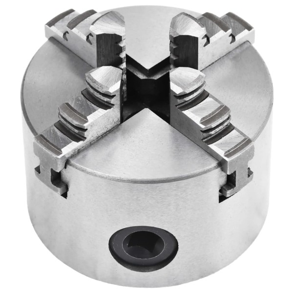 Mandril de torno autocentrante de 4 mordazas 80 mm acero Mandril de torno autocentrante de 4 mordazas 80 mm acero