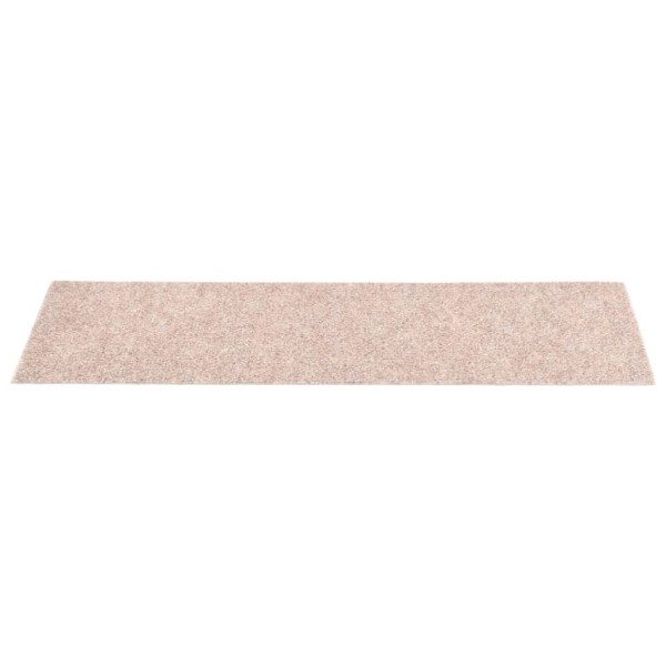 Alfombrillas autoadhesivas escaleras 15 uds marrón 76x20 cm