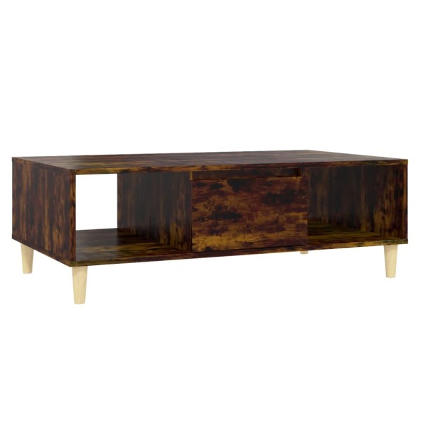 Mesa de centro madera de ingeniería roble ahumado 103,5x60x35cm Mesa de centro madera de ingeniería roble ahumado 103,5x60x35cm