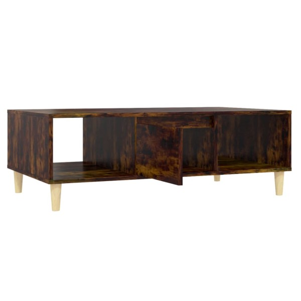 Mesa de centro madera de ingeniería roble ahumado 103,5x60x35cm Mesa de centro madera de ingeniería roble ahumado 103,5x60x35cm