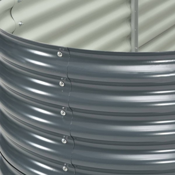Arriate de acero galvanizado gris 400x80x81 cm Arriate de acero galvanizado gris 400x80x81 cm