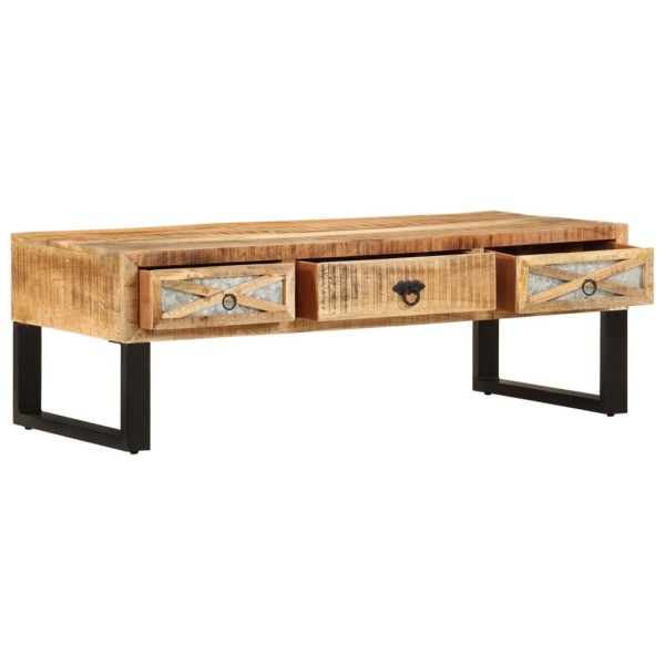Mesa de centro de madera maciza de mango 110x50x38 cm Mesa de centro de madera maciza de mango 110x50x38 cm