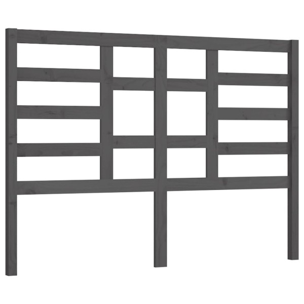 Cabecero de cama madera maciza de pino gris 156x4x104 cm Cabecero de cama madera maciza de pino gris 156x4x104 cm