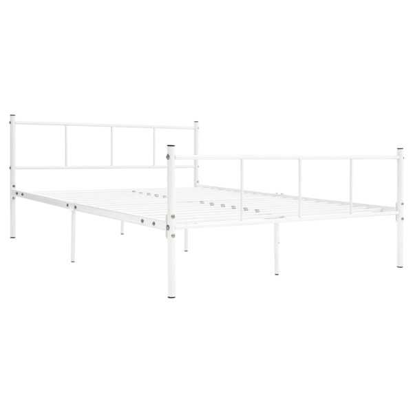 Estructura de cama de metal blanco 120x200 cm