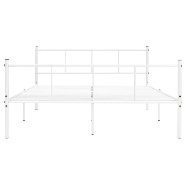 Estructura de cama de metal blanco 120x200 cm