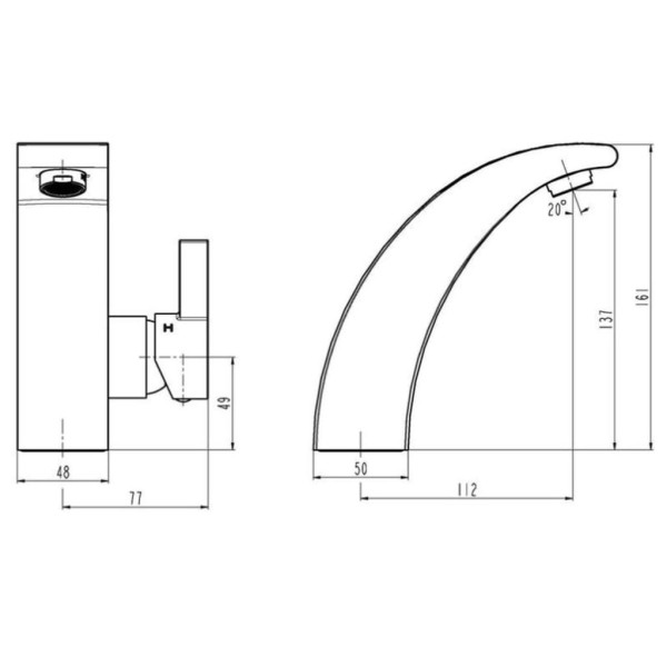 SCHÜTTE Grifo mezclador de lavabo PANAMA cromado SCHÜTTE Grifo mezclador de lavabo PANAMA cromado