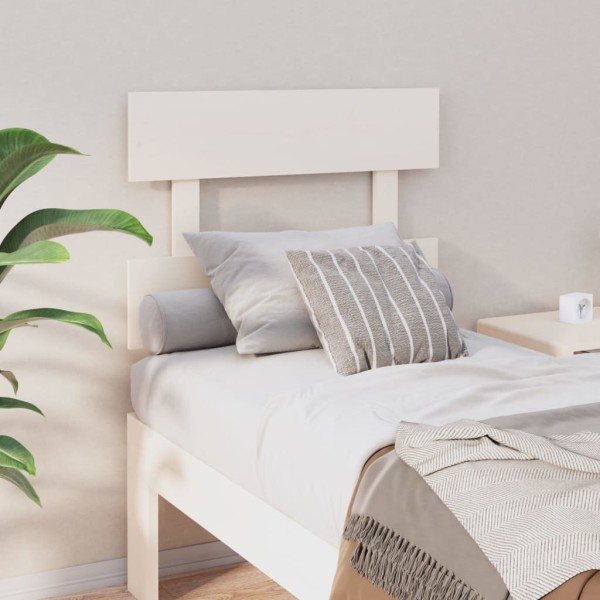 Cabecero de cama madera maciza de pino blanco 78,5x3x81 cm Cabecero de cama madera maciza de pino blanco 78,5x3x81 cm