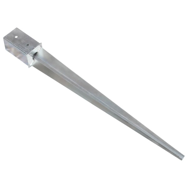 Picas de tierra 12 uds acero galvanizado plateado 8x8x91 cm Picas de tierra 12 uds acero galvanizado plateado 8x8x91 cm