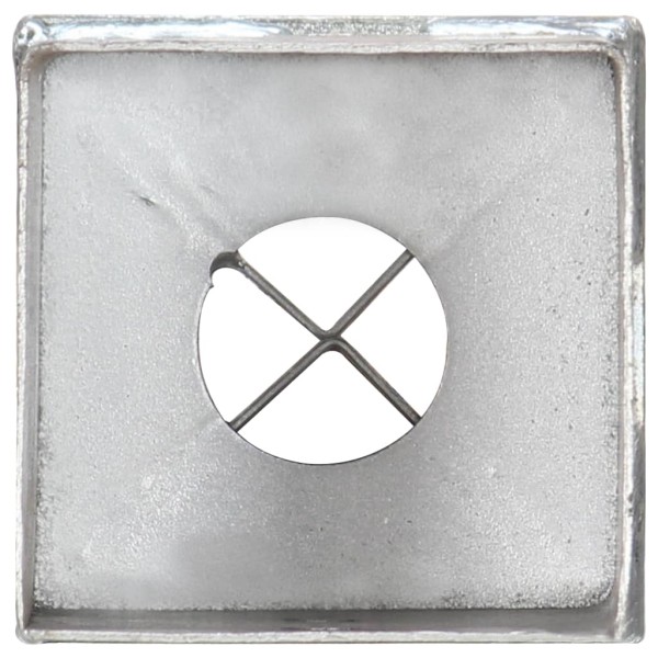 Picas de tierra 12 uds acero galvanizado plateado 8x8x91 cm Picas de tierra 12 uds acero galvanizado plateado 8x8x91 cm