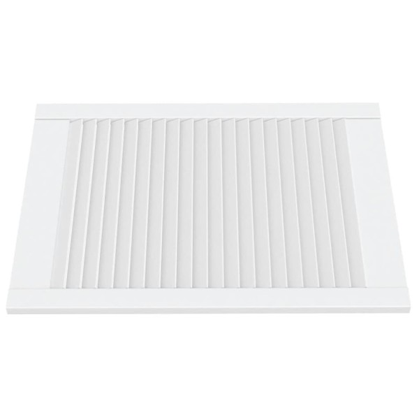 Puerta de armario lamas 4 uds madera pino blanco 69x49,4 cm Puerta de armario lamas 4 uds madera pino blanco 69x49,4 cm