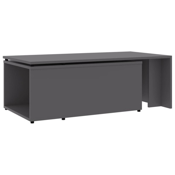 Mesa de centro madera contrachapada gris 150x50x35 cm Mesa de centro madera contrachapada gris 150x50x35 cm
