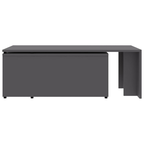 Mesa de centro madera contrachapada gris 150x50x35 cm Mesa de centro madera contrachapada gris 150x50x35 cm