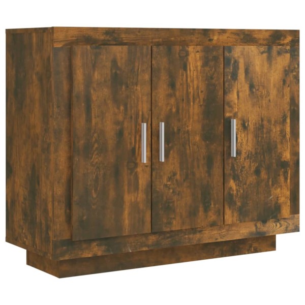 Aparador madera contrachapada color roble ahumado 92x35x75 cm Aparador madera contrachapada color roble ahumado 92x35x75 cm