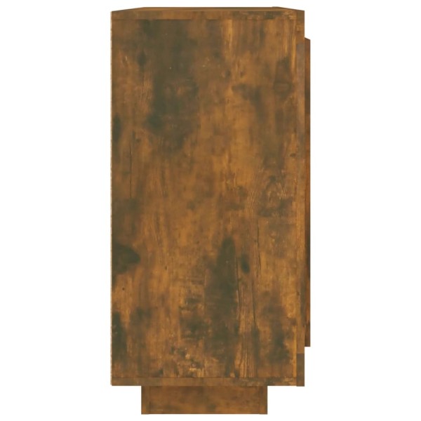 Aparador madera contrachapada color roble ahumado 92x35x75 cm Aparador madera contrachapada color roble ahumado 92x35x75 cm