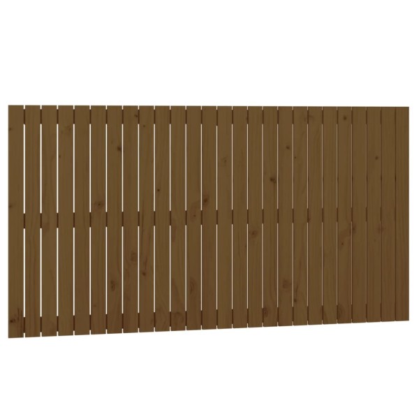 Cabecero cama pared madera maciza pino marrón miel 166x3x90 cm Cabecero cama pared madera maciza pino marrón miel 166x3x90 cm