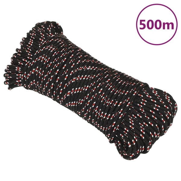 Cuerda de barco polipropileno negra 4 mm 500 m Cuerda de barco polipropileno negra 4 mm 500 m