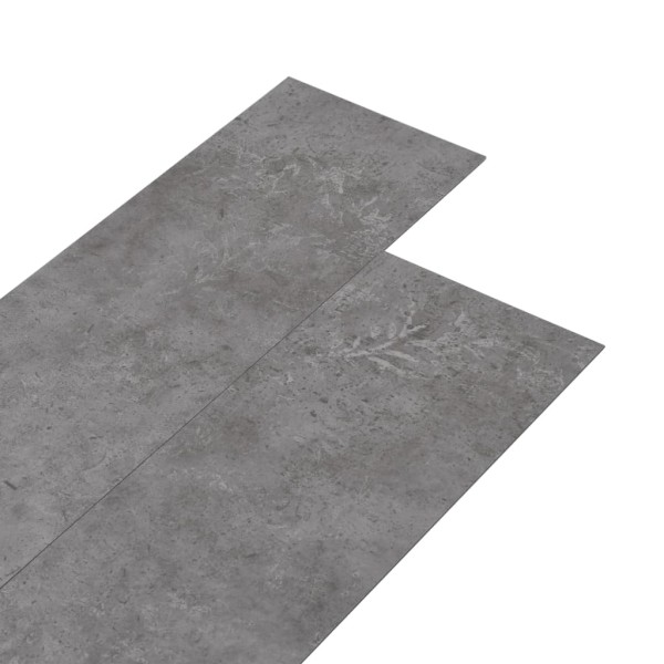 Lamas para suelo PVC autoadhesivas 5,21 m² 2 mm gris hormigón Lamas para suelo PVC autoadhesivas 5,21 m² 2 mm gris hormigón