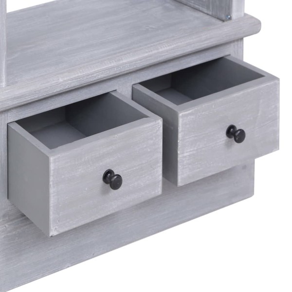 Aparador de madera maciza de caoba 60x30x175 cm Aparador de madera maciza de caoba 60x30x175 cm