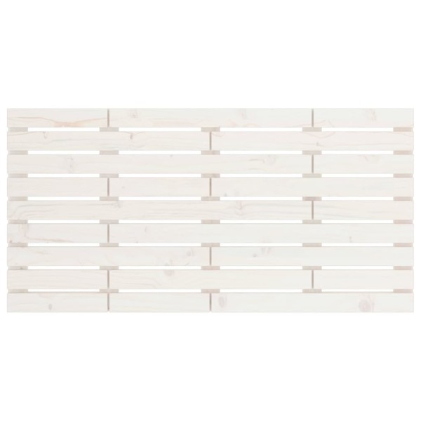 Cabecero de cama de pared madera maciza pino blanco 141x3x63 cm Cabecero de cama de pared madera maciza pino blanco 141x3x63 cm