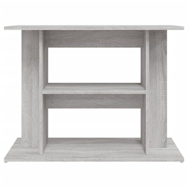 Soporte para acuario madera ingeniería gris Sonoma 80x35x60 cm