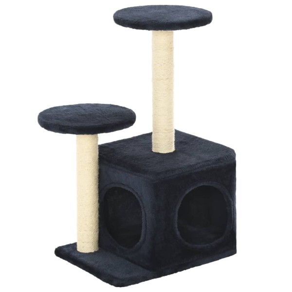 Rascador para gatos con poste de sisal azul oscuro 60 cm Rascador para gatos con poste de sisal azul oscuro 60 cm