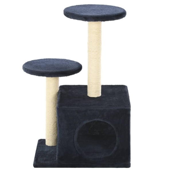 Rascador para gatos con poste de sisal azul oscuro 60 cm Rascador para gatos con poste de sisal azul oscuro 60 cm