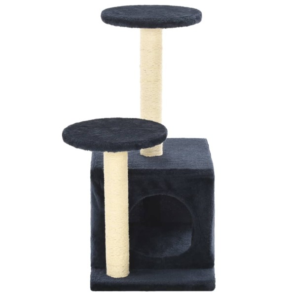Rascador para gatos con poste de sisal azul oscuro 60 cm Rascador para gatos con poste de sisal azul oscuro 60 cm