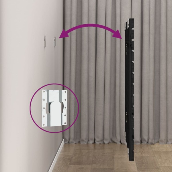 Cabecero de cama de pared madera maciza pino negro 81x3x91,5 cm Cabecero de cama de pared madera maciza pino negro 81x3x91,5 cm