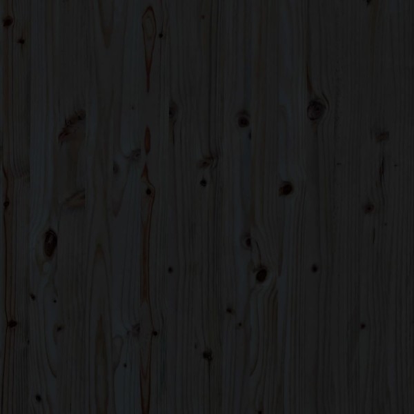 Cabecero de cama de pared madera maciza pino negro 81x3x91,5 cm Cabecero de cama de pared madera maciza pino negro 81x3x91,5 cm