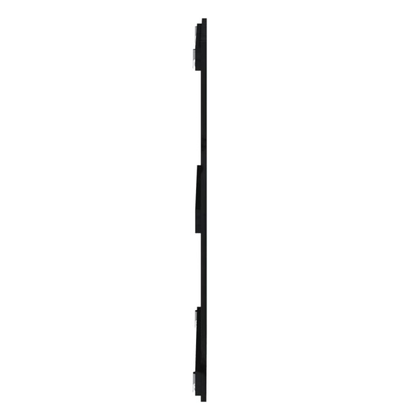 Cabecero de cama de pared madera maciza pino negro 108x3x90 cm Cabecero de cama de pared madera maciza pino negro 108x3x90 cm