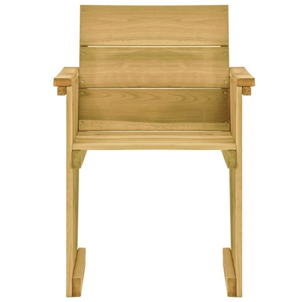 Set de comedor jardín 5 pzas con cojines madera pino impregnada Set de comedor jardín 5 pzas con cojines madera pino impregnada