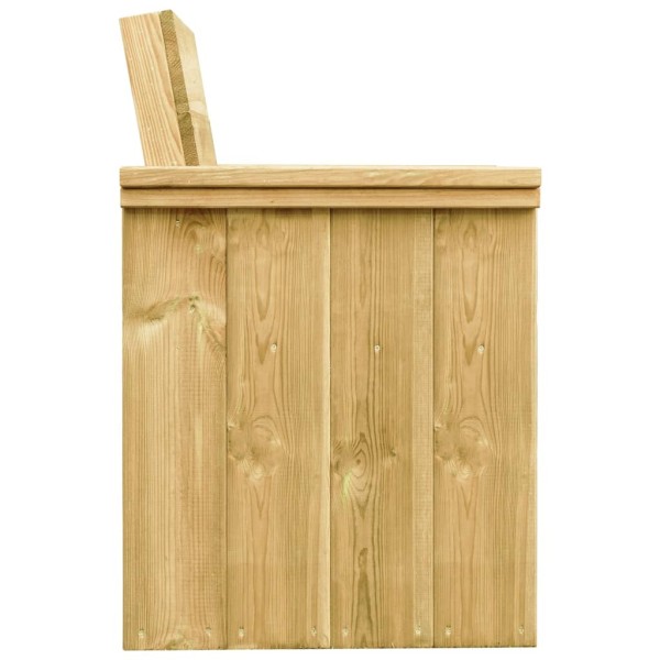 Set de comedor jardín 5 pzas con cojines madera pino impregnada Set de comedor jardín 5 pzas con cojines madera pino impregnada