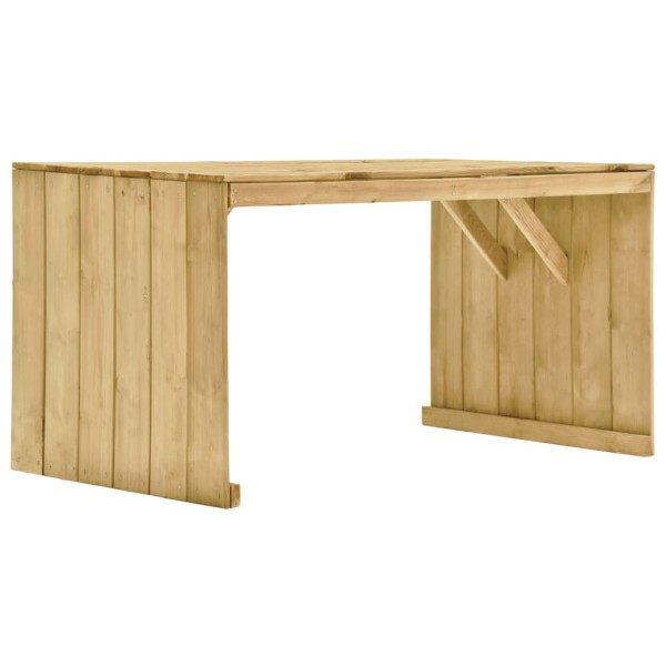 Set de comedor jardín 5 pzas con cojines madera pino impregnada Set de comedor jardín 5 pzas con cojines madera pino impregnada