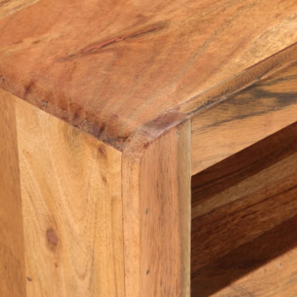 Mueble de TV de madera maciza de acacia 110x30x40 cm Mueble de TV de madera maciza de acacia 110x30x40 cm