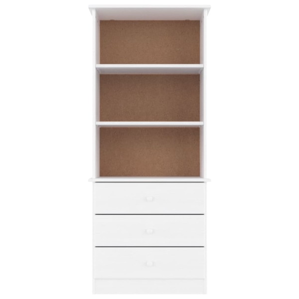Librería con cajones ALTA madera de pino blanco 60x35x142 cm Librería con cajones ALTA madera de pino blanco 60x35x142 cm