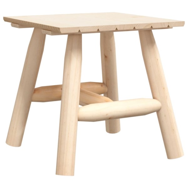 Mesa auxiliar madera maciza abeto 49x49x50 cm Mesa auxiliar madera maciza abeto 49x49x50 cm