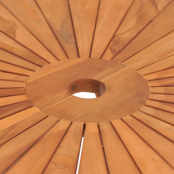 Mesa de jardín plegable madera maciza de teca Ø 85x75 cm Mesa de jardín plegable madera maciza de teca Ø 85x75 cm
