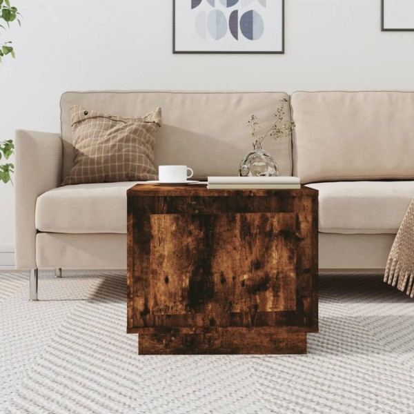 Mesa de centro madera contrachapada roble ahumado 51x50x44 cm Mesa de centro madera contrachapada roble ahumado 51x50x44 cm