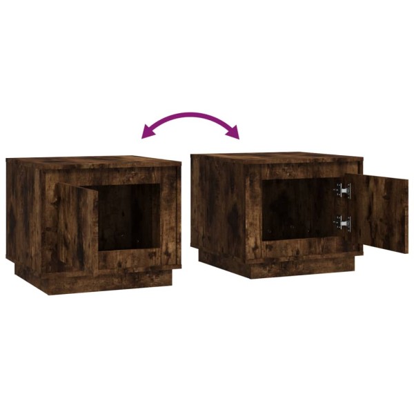 Mesa de centro madera contrachapada roble ahumado 51x50x44 cm Mesa de centro madera contrachapada roble ahumado 51x50x44 cm