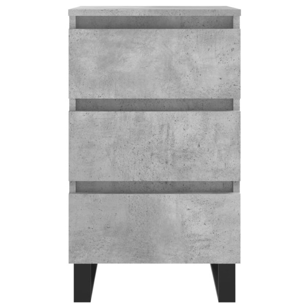 Mesitas noche 2 uds madera ingeniería gris hormigón 40x35x69 cm Mesitas noche 2 uds madera ingeniería gris hormigón 40x35x69 cm
