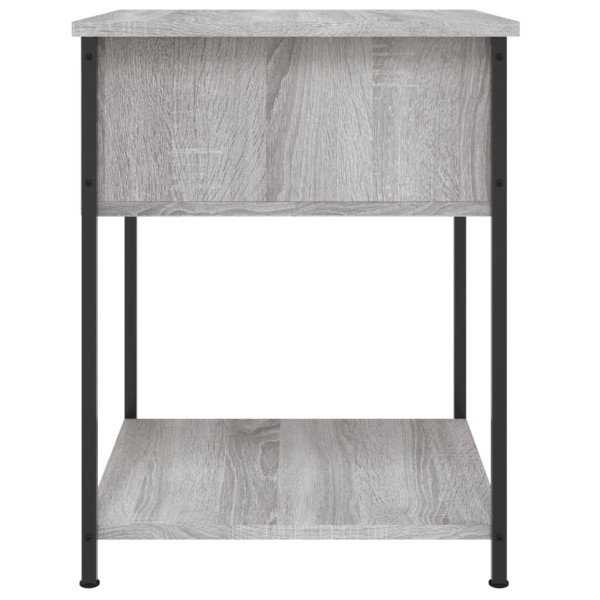 Mesita de noche 2 uds madera ingeniería gris Sonoma 44x45x58 cm Mesita de noche 2 uds madera ingeniería gris Sonoma 44x45x58 cm