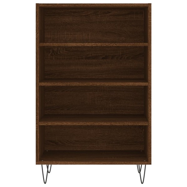 Aparador alto madera de ingeniería marrón roble 57x35x90 cm
