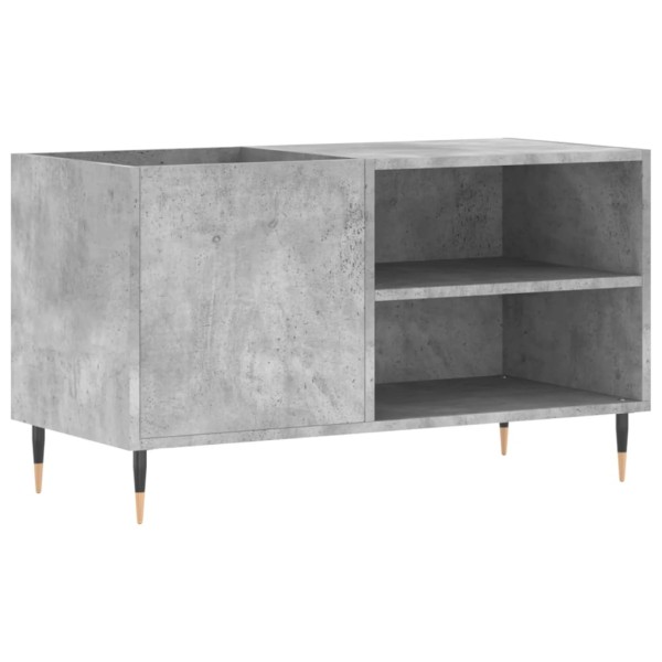 Mueble de discos madera de ingeniería gris hormigón 85x38x48 cm Mueble de discos madera de ingeniería gris hormigón 85x38x48 cm