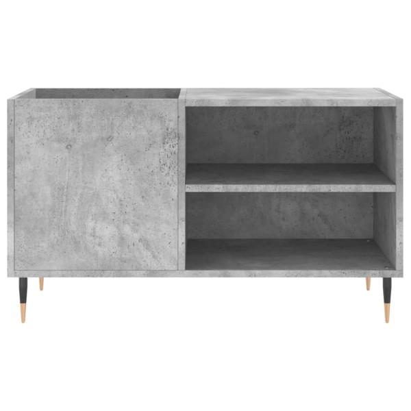 Mueble de discos madera de ingeniería gris hormigón 85x38x48 cm Mueble de discos madera de ingeniería gris hormigón 85x38x48 cm