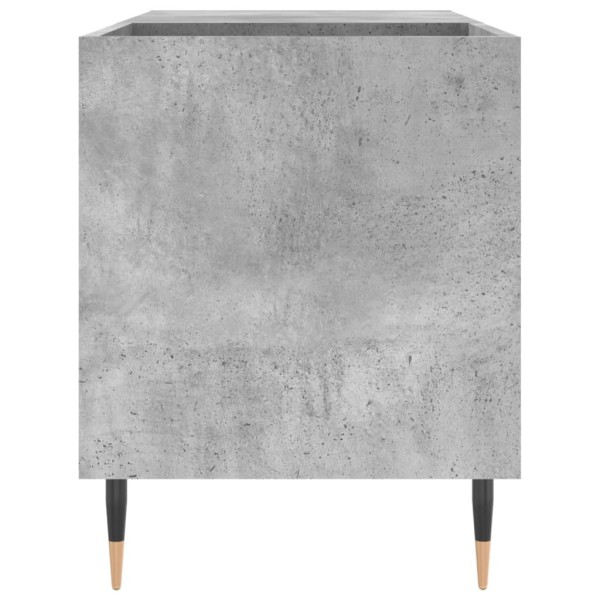 Mueble de discos madera de ingeniería gris hormigón 85x38x48 cm Mueble de discos madera de ingeniería gris hormigón 85x38x48 cm