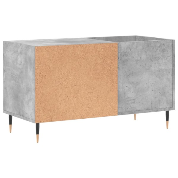 Mueble de discos madera de ingeniería gris hormigón 85x38x48 cm Mueble de discos madera de ingeniería gris hormigón 85x38x48 cm