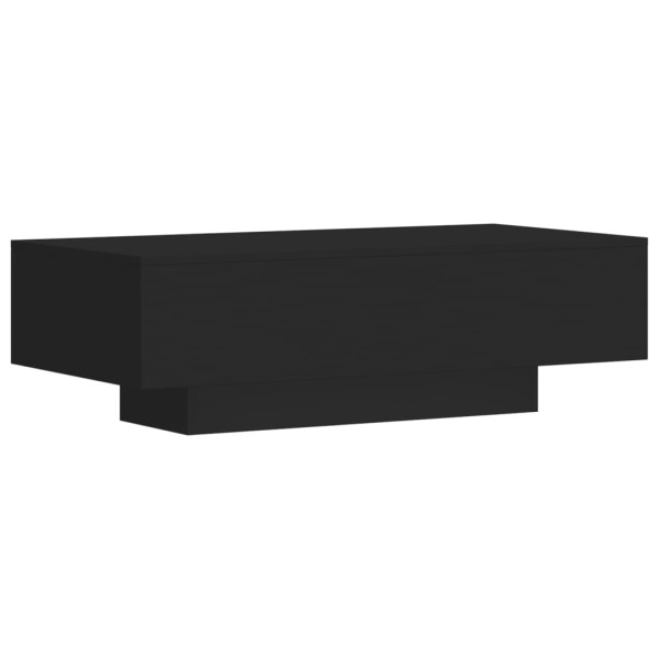 Mesa de centro madera de ingeniería negro 100x49,5x31 cm Mesa de centro madera de ingeniería negro 100x49,5x31 cm