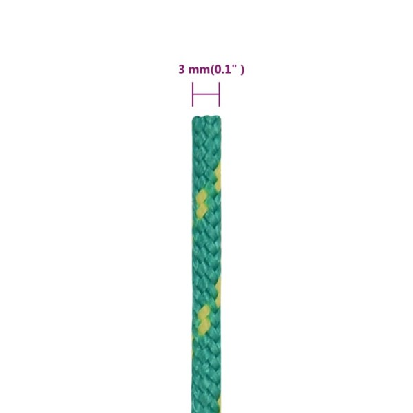 Cuerda de barco polipropileno verde 3 mm 500 m Cuerda de barco polipropileno verde 3 mm 500 m